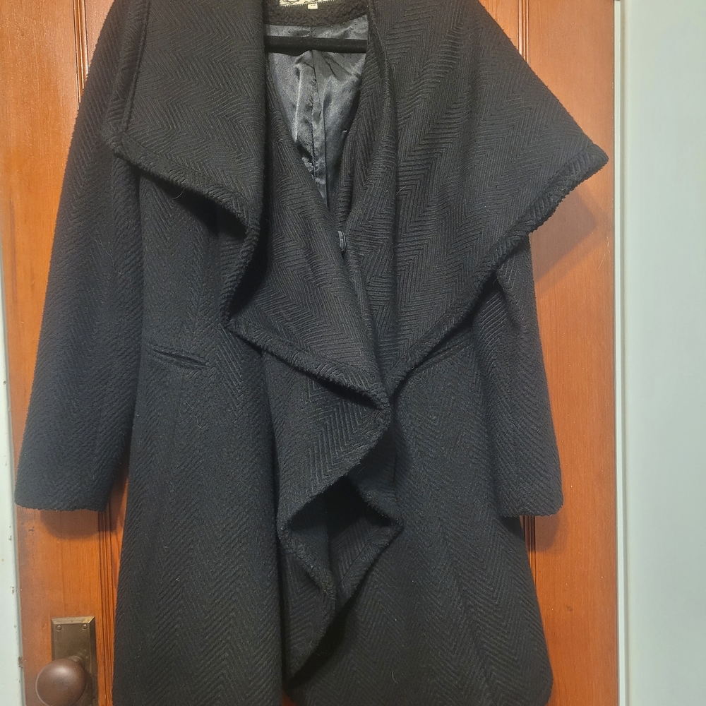 Pink Martini Elegant Black Coat